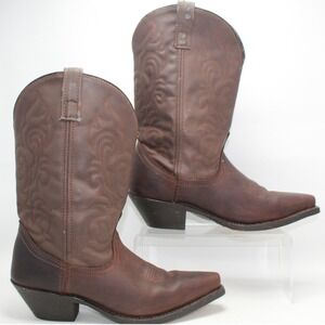 Laredo 5763 Womens Brown Leather Western Cowboy Boots Size 9M Pointed Toe
